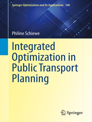 cover image of Integrated Optimization in Public Transport Planning